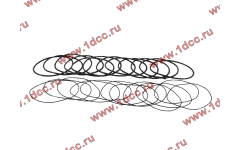 Кольцо уплотнительное гильзы цилиндра (комплект 12 тонких и 12 толстых) двигатель TD226B6G фото Прокопьевск